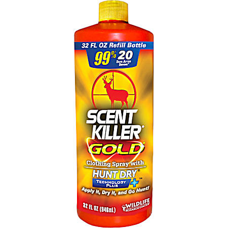 32 oz Scent Killer® Gold® Clothing Spray Refill Bottle