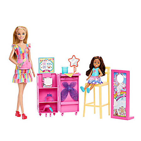 Barbie Day at The Fair Playset with 2 Dolls, Face Paint & Photo Stand