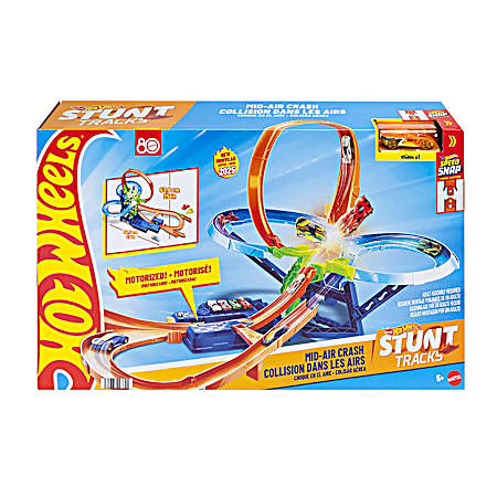 Stunt Tracks Mid-Air Crash Playset