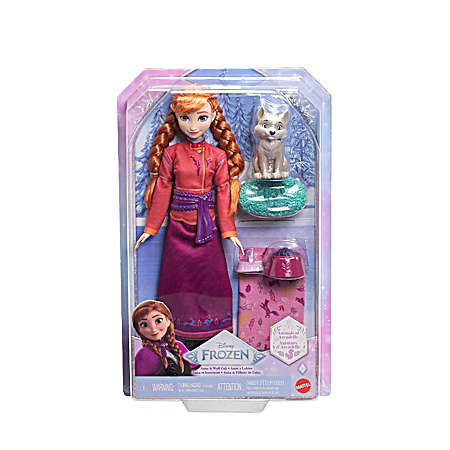 Frozen Anna Doll & Wolf Cub