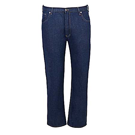Men's Dark Rinse Regular Fit Denim Jeans