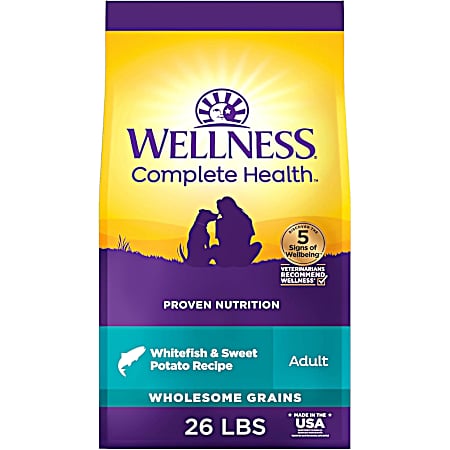 Complete Health Adult Whitefish & Sweet Potato Recipe Dry Dog Food, 26 lbs