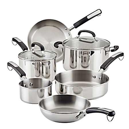 10 Piece Stainless Steel Cookware Set