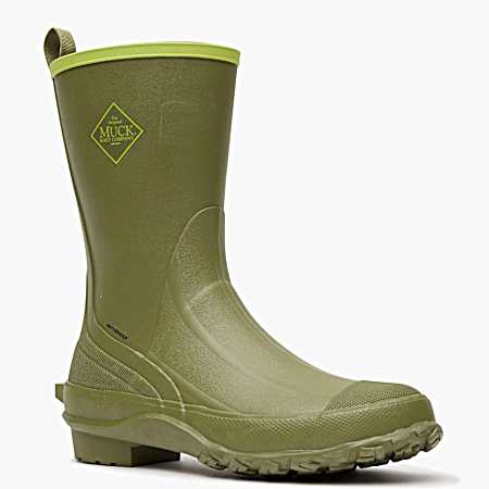 Men's Green Harvester Mid Rubber Boot