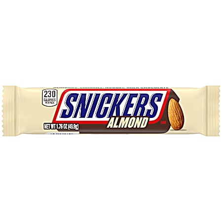 Almond 1.76 oz Milk Chocolate, Caramel & Almonds Candy Bar