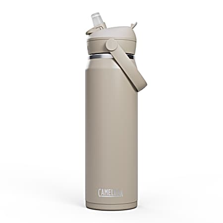 Thrive™ Flip Straw 25 oz Bottle, Insulated Stainless Steel - Stone