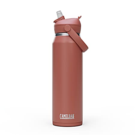 Thrive™ Flip Straw 25 oz Bottle, Insulated Stainless Steel - Sierra Red