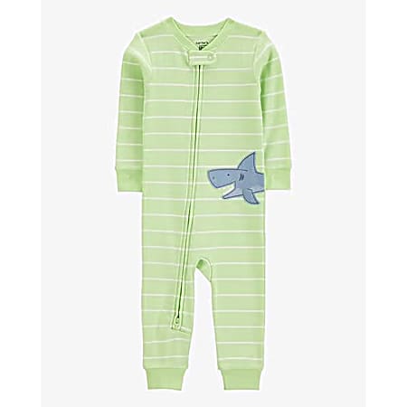 Infant Boys' Green Stripe Shark Sleep-N-Play