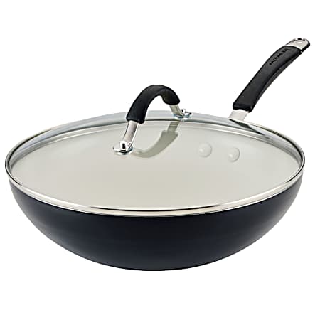 11 in Cucina Ceramic Nonstick Stir Fry Pan - Peppercorn