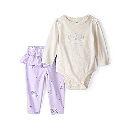 Infant Girls' Purple Fantasy Tutu Set - 2 Pc