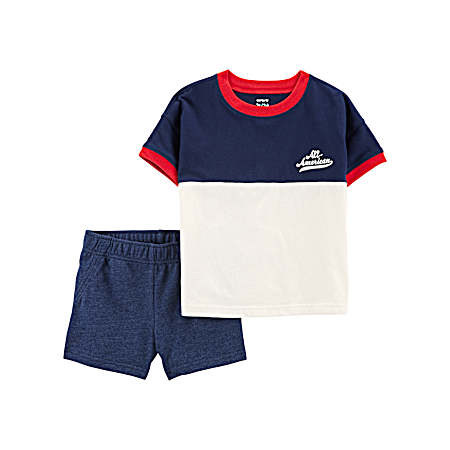 Toddlers' Blue Fourth Of July Set - 2 Pc