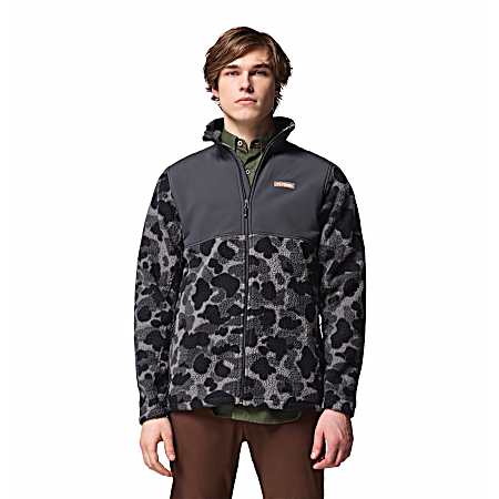 Men's PHG Black Deltahunter Camo/Shark Sherpa Jacket