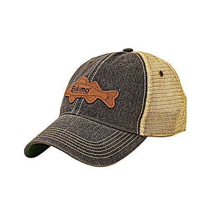 Men's Tan/Grey Walleye Patch Cap