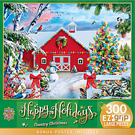 300 Pc EZ Grip Holiday Theme Puzzle - Assorted