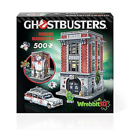 500 Pc Ghostbusters Firehouse Headquarters 3D Jigsaw Puzzle