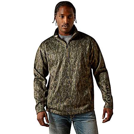 Men's Green Caldwell 1/4 Zip Sweater