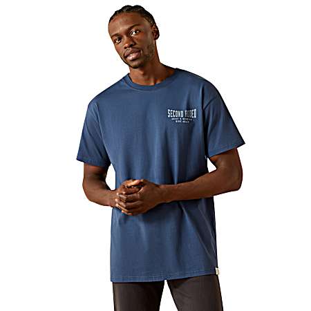 Men's Blue Sendero Second Rodeo Short Sleeve Shirt