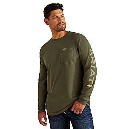 Men's Cotton Strong Pocket Long Sleeve Shirt