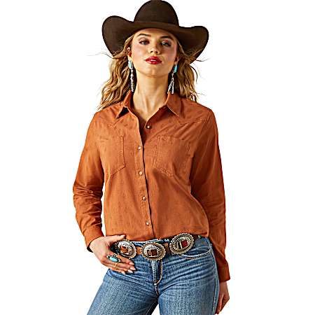 Women's Billie Jean Button Front Long Sleeve Shirt