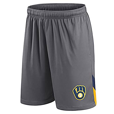 Men's Milwaukee Brewers Storm Gray Fight Back Shorts