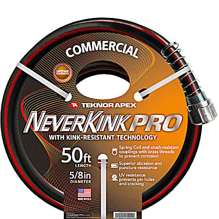 Pro 5/8 in x 100 ft Black Commercial Duty Hose