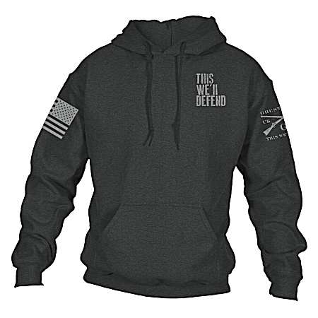 Men's Dark Heather Grey This We'll Defend Hoodie