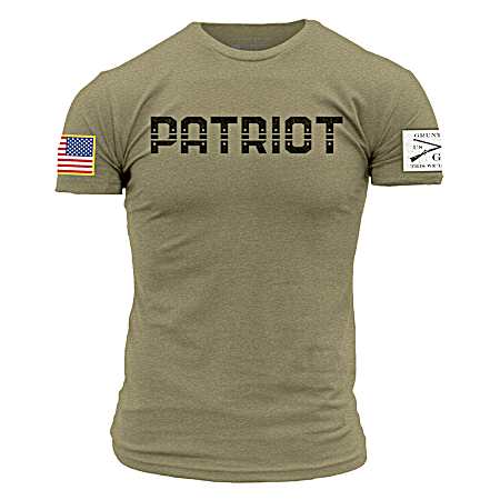 Men's Military Green Patriot Short Sleeve Shirt