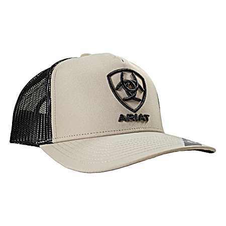 Men's Khaki/Black SB 3D Logo Cap