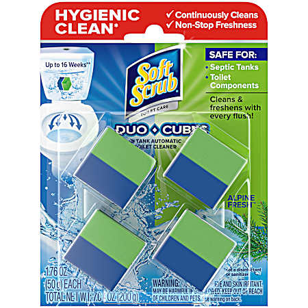 Duo-Cubes Alpine Fresh In-Tank Automatic Toilet Cleaner - 4 pk