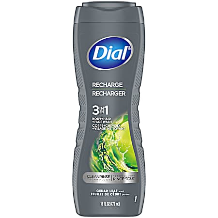 16 oz For Men Recharge 3-in-1 Body Wash
