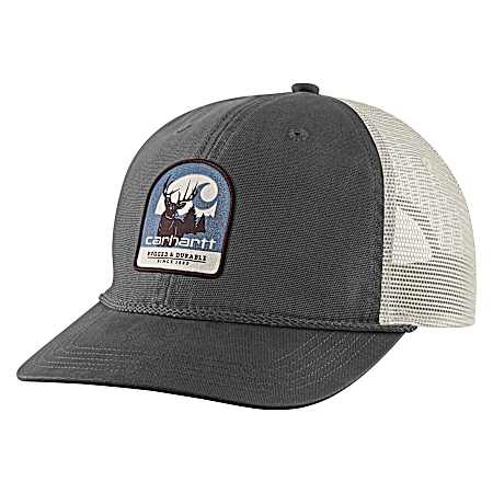 Men's Shadow Canvas Deer Patch Cap