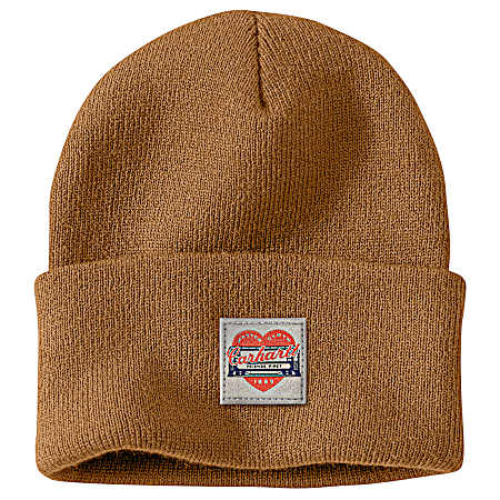Women's Knit Heart Patch Beanie