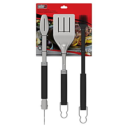 Precision 3-Piece Stainless Steel Grilling Tool Set