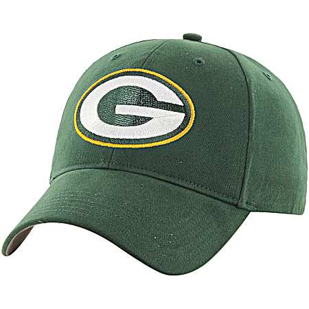 Men's Green Bay Packers Dark Green Mass Basic MVP Cap