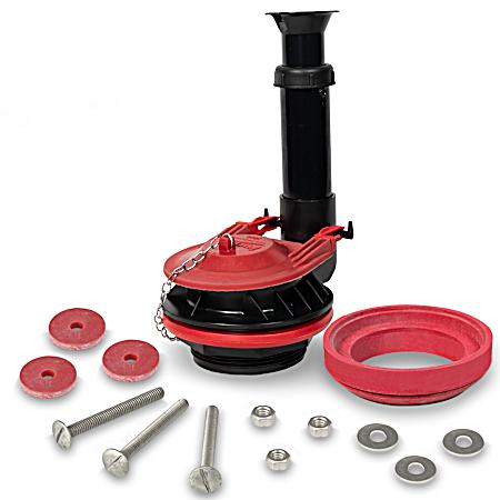 Universal Flush Valve & Large 3 in Toilet Flapper Repair Kit