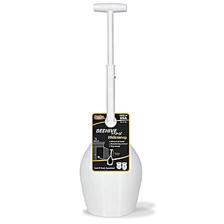BeeHive Max Hideaway Toilet Plunger w/ Holder
