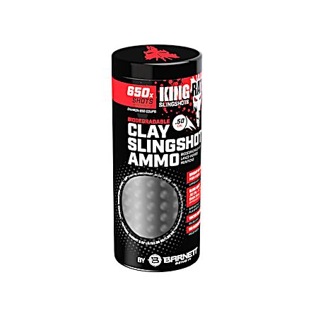 Biodegradable Clay Slingshot Ammo - 650 Ct