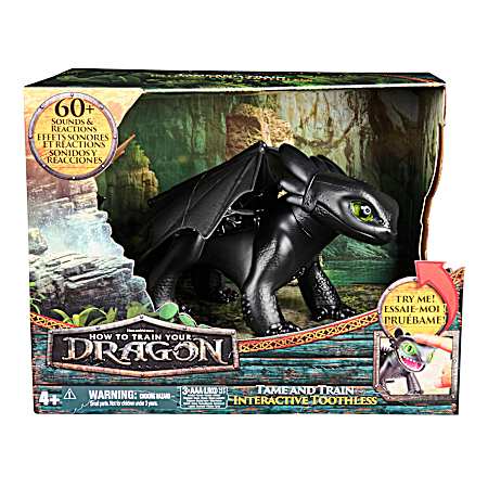 How To Train Your Dragon Tame & Train Interactive Toothless Action Figure