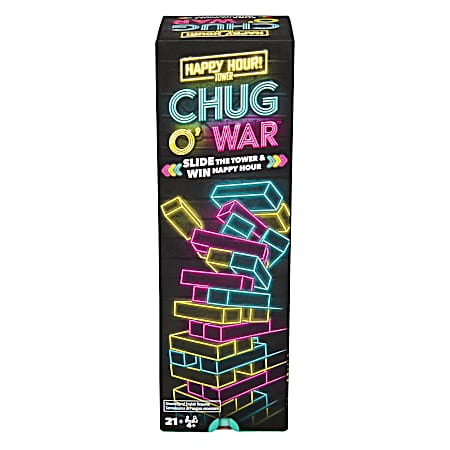 Chug O War Tumbling Tower Adult Party Game for Happy Hour