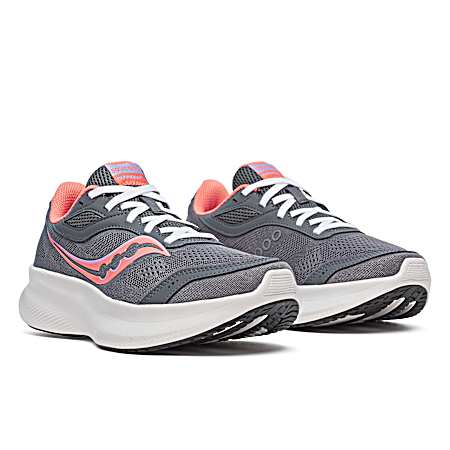 Women's Carbon/Salmon Cohesion 18 Athletic Shoes