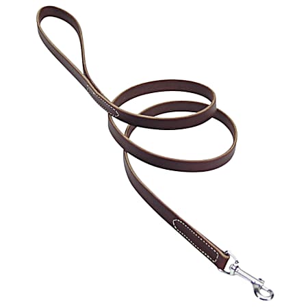 Latigo Leather Dog 6 ft Training Lead in Brown