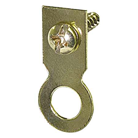 Large Flat Ring Hanger Brass - 4 pk.