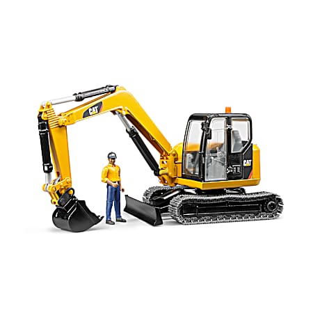 CAT 1/16 Scale Mini Excavator w/ Worker