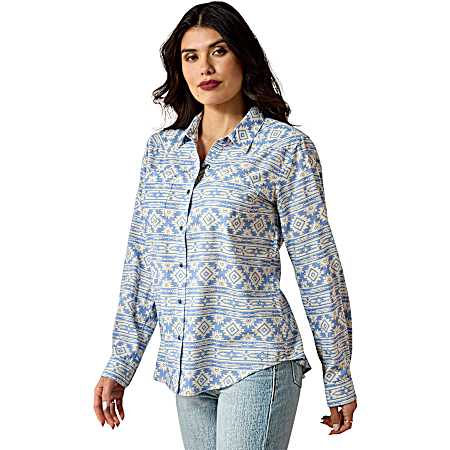 Women's Billie Jean Button Front Long Sleeve Shirt