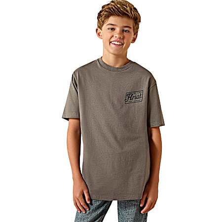 Boys' Smoked Pearl Patriot Short Sleeve Shirt