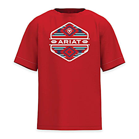 Boys' Key Largo Flag Bronco Short Sleeve Shirt