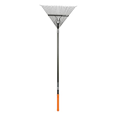 65 in Gray/Orange Pro Leaf Rake