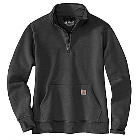 Women's Relaxed Fit Midweight Quarter-Zip Sweatshirt