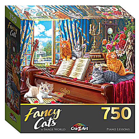 Fancy Cats 750-Pc Puzzle - Assorted
