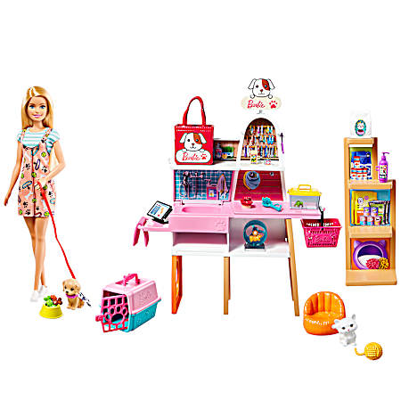 Barbie Doll & Pet Boutique Playset